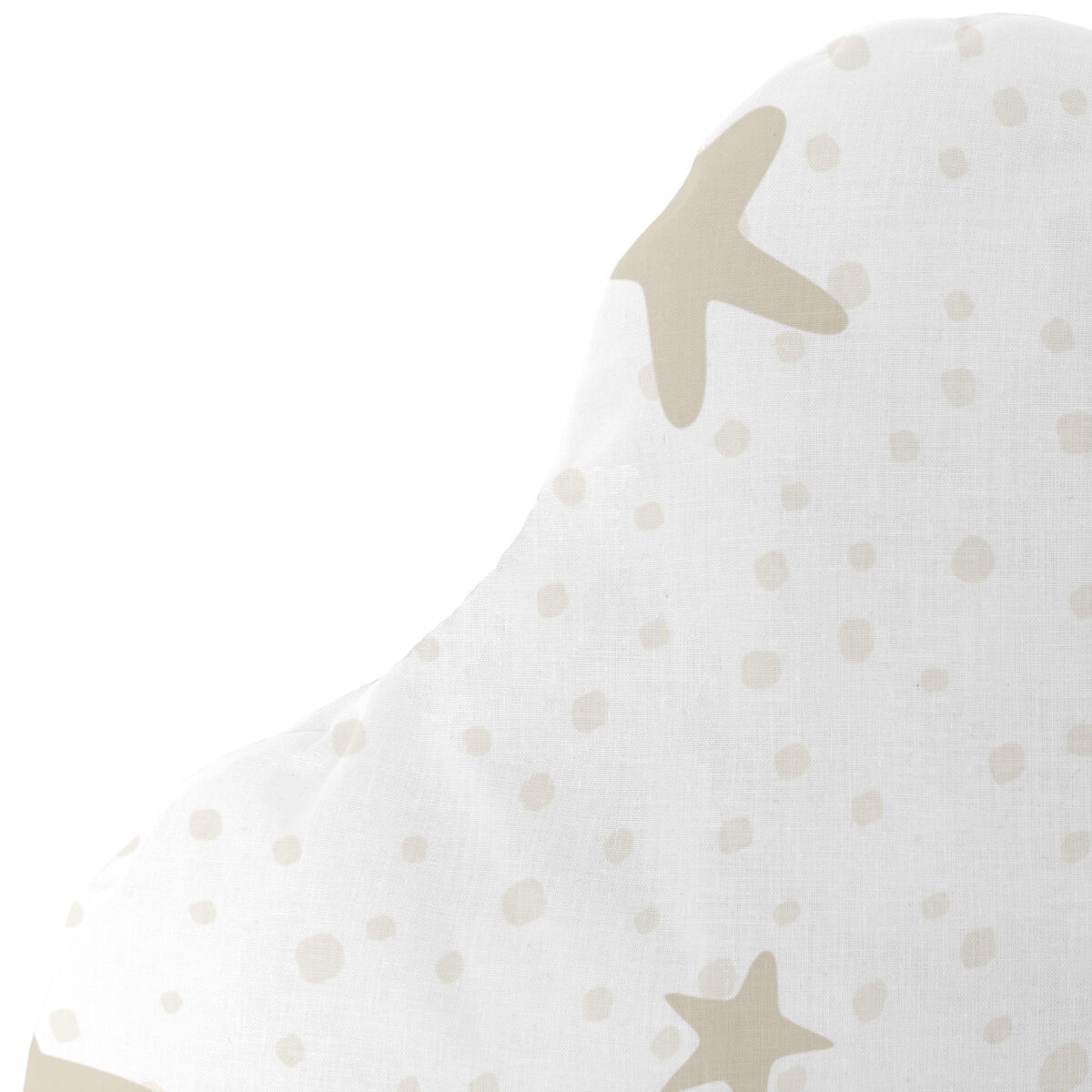 Pude HappyFriday Basic Beige Stjerner 60 x 40 cm